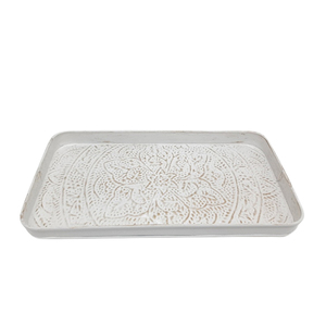 Most Selling Metal Round Shape <b>Serving</b> <b>Tray</b> with Handle in <b>Gold</b> Color for Hotels & Restaurant Tabletop Food <b>Serving</b> <b>Tray</b> - Product Image 6