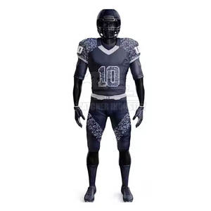 Kit de football américain avec maillot imprimé de chiffres, pantalon taille haute et rembourrage pour les hanches - Product Image 5