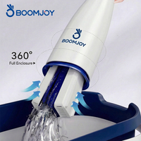 Serpillère BOOMJOY à double usage humide et sec avec couche d'absorption microporeuse pour éliminer les cheveux, la poussière et les taches d'eau
