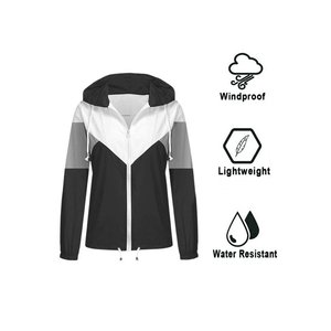 Customized Windbreaker Jacket Premium Quality Clothing Hooded Sporty <b>Women</b> Windbreaker Jackets - Product Image 6