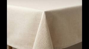 En stock : Ensemble de housses de chaise de salle à manger modernes en lin, couverture en polyester tissé, nappes personnalisées pour événements - Product Image 3