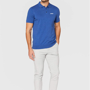 New Arrival Men's Polo Shirt 100% Cotton Polyester Breathable Short Sleeve Printed Turn Collar Custom Size Unisex Plus Size OEM - Product Image 2