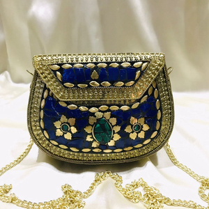 Handmade Designer Metal Mosaic Ladies <b>Clutch</b> <b>Bag</b> - Product Image 1
