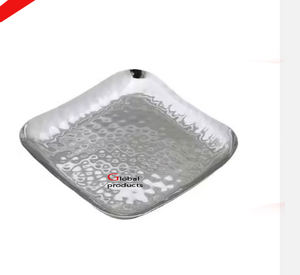 most selling <b>golden</b> finished metal stainless steel snack serving platter for hotel restaurant and <b>bar</b> - Product Image 3