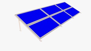 Hot Dip Galvanized L2 Solar Panel Mounting Structure - Product Image 1