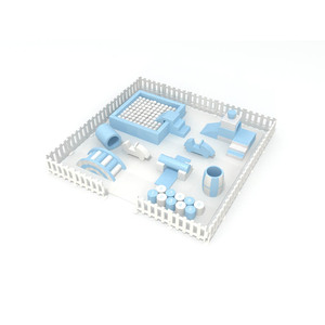 Équipement <span class=keywords><strong>de</strong></span> <span class=keywords><strong>jeu</strong></span> intérieur commercial sur mesure, tunnel <span class=keywords><strong>de</strong></span> <span class=keywords><strong>jeu</strong></span> souple gris et blanc, toboggan d'escalade pour bébé, mousse <span class=keywords><strong>de</strong></span> ramassage intérieure - Product Image 1