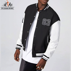 <b>Men</b> Letter Graphic Button Front <b>Jacket</b> Best Selling Customize Logo Print Breathable <b>Men</b> Baseball <b>Jacket</b> BY FM LOGAN SPORTS - Product Image 5
