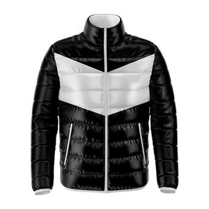 Cuello alto Manga larga Logotipo personalizado Estampado transpirable Soft Shell Impermeable Chaqueta acolchada a prueba de viento para hombres - Product Image 6