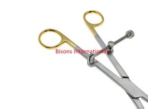 BISONS Vente en gros Pinces à réduction osseuse manuelles pointues en acier inoxydable 3 pièces Instruments chirurgicaux orthopédiques avec trou de guidage - Product Image 4