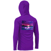 Sweat à capuche de pêche pour homme personnalisé Cocoon, rouge, manches longues, protection anti-UV UPF 50, impression logo avant, pull uni, chemise d'extérieur