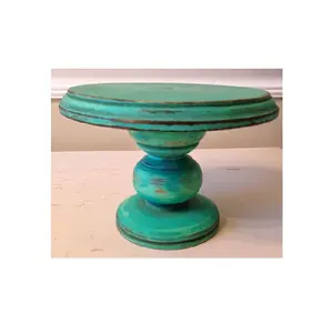 Wooden Carved Cake Stand For Wholesale Price Latest Design Cake Tools For Home & Hotel Two Tier Cake Stand