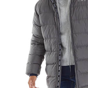 Dernier modèle de veste longue matelassée en coton pour hommes logo personnalisé grande demande veste longue matelassée en coton pour hommes hiver à vendre - Product Image 3
