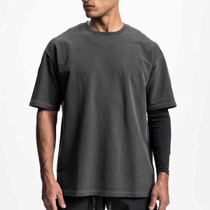 Camiseta de Hombre Estilo Urbano, Talla Grande, 100% Algodón, Tejido de Punto, 230 g/m², Lisa, Personalizable, Lavado Ácido, Transpirable, Cuello Redondo, Venta al Por Mayor - Product Image 5