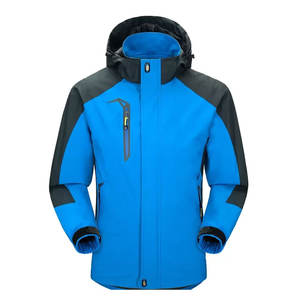 เสื้อแจ็คเก็ตกันลมสำหรับผู้ชาย, เสื้อโค้ทกันหนาวแบบลำลองมีปกตั้งและโลโก้ด้านหน้าผ้าแคนวาสกันน้ำระบายอากาศได้ - Product Image 1