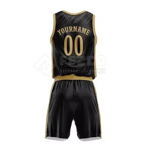 Ensembles d'uniformes de basketball durables en gros, tailles plus grandes, respirants, de haute qualité pour hommes, service OEM personnalisable - Product Image 3