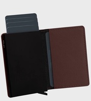 Dompet Unisex VAND Premium All-In-One dengan Penutup Snap, Desain Pendek-Tipis, Kulit Nappa Kambing Buatan Tangan, Katun Tahan Lama, RFID