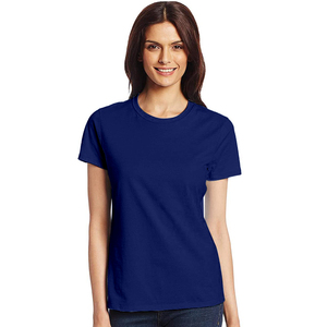 T-shirts pour femmes de haute qualité tenue décontracté 100% coton Logo personnalisé Service OEM disponible T-shirts simples et solides - Product Image 4