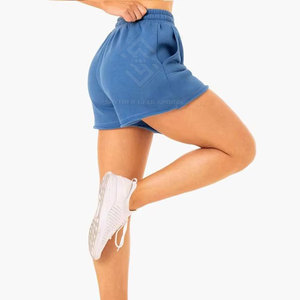 Shorts de Mujer Transpirables de Alta Calidad, Cintura Alta, Color Sólido, Tela Suave, Corte Regular, para Verano, Venta al Por Mayor - Product Image 6