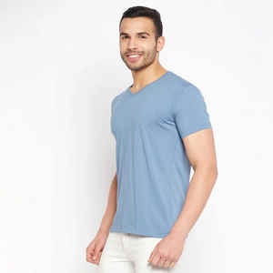 Camiseta de Hombre de Alta Calidad, Lisa, Diseño Superior, Manga Corta, Informal, Transpirable, 100% Algodón, Ajuste Holgado - Product Image 3