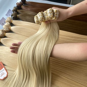 Trame de cheveux Remy droite d'os blond vierge de haute qualité Extensions de cheveux humains vietnamiens haut de gamme du vendeur réputé - Product Image 5