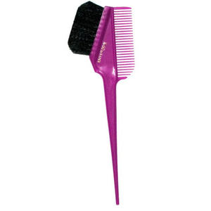 Pinceau de coloration capillaire K-60 BV Violet Salon avec logo personnalisé, manche en plastique PC, peigne à queue de rat ionique pour le coiffage, poils noirs - Product Image 1
