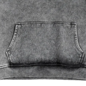 Sweat à capuche gris délavé à l'acide, style vintage, pull oversize, molleton de coton doux, streetwear décontracté, sweat à capuche d'hiver pour homme et femme - Product Image 6