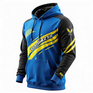 Sudaderas Extra Grandes Personalizadas para Hombre, Algodón Básico Combinado, Ropa Urbana Sublimada, Duradera, Informal, Cálida, Ajuste Holgado - Product Image 4