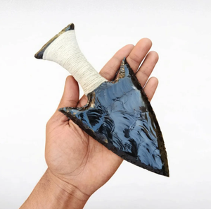 Cuchillo de Obsidiana Negra, Daga, Hoja, Arma de Cristal Hecha a Mano, Herramienta de Protección Espiritual, Decoración Metafísica, Regalo Simbólico - Product Image 2