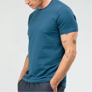 Camisetas de cuello redondo de alta calidad para hombre, novedad, logotipo y diseño personalizados de talla grande, venta al por mayor, transpirables personalizados en blanco - Product Image 4