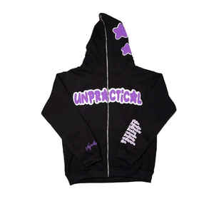 OEM Design <b>Full</b> <b>Zip</b> <b>up</b> <b>Hoodie</b> for Men French Terry Blank Hoodies & Sweatshirts Puff Print Casual Acid Wash Custom <b>Hoodie</b> - Product Image 1