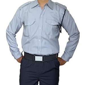 Haute qualité hiver à manches longues hommes uniformes de sécurité Polyester/coton matériel en gros marque privée bas quantité minimale de commande - Product Image 5