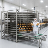 Tour de Fermentation Spirale Automatique Industrielle avec Convoyeur pour Pâte à Pain, Qualité Alimentaire