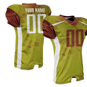 Uniforme de football américain à bas prix, fabriqué en 100 % polyester, faible MOQ - Product Image 5