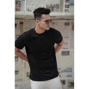 เสื้อยืดฮิปฮอปผ้าฝ้าย100% คุณภาพสูงสำหรับ2025เสื้อยืดแขนสั้นเปิดไหล่ตกเสื้อยืดออกแบบโลโก้ได้ตามต้องการขนาดใหญ่พิเศษ - Product Image 2