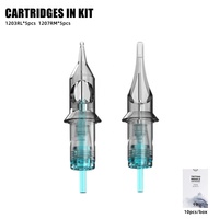 2025 Kit Mesin Tato Profesional Portabel Lengkap Populer dengan Stroke 3.5mm, Ringan 145g, untuk Pemula, Perlengkapan Seni Tubuh