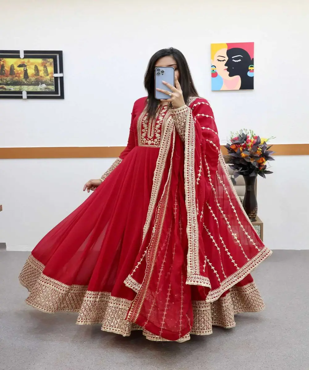 Очень красивая и дизайнерская праздничная одежда, блузка с вышивкой, индийская Женская вышитая готовая низкая цена, оптовая продажа, сурат