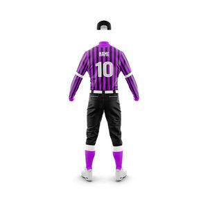 Conjunto de uniforme de Béisbol Juvenil, tela ligera que absorbe la humedad, Jersey de botón completo, pantalones transpirables económicos para jugadores de equipo - Product Image 6