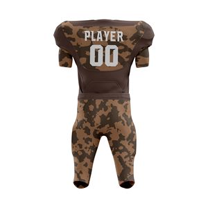 100% polyester, sur mesure, manches courtes, football américain, respirant, séchage rapide, uniforme de haute qualité, design personnalisable, unisexe - Product Image 2