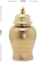 Nouveauté : Vase à fleurs en fer martelé, style Art déco moderne, fait main, finition dorée, pour intérieur et extérieur