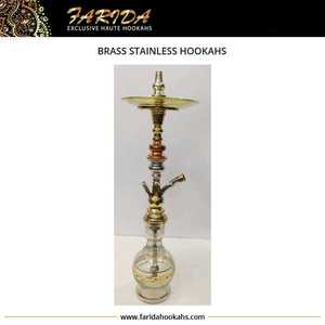 Chicha en laiton martelé de luxe en gros |   Chicha égyptienne traditionnelle avec finition miroir - Product Image 5