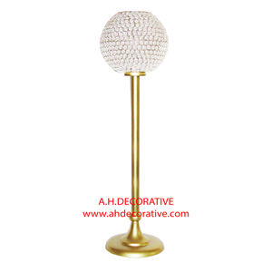 Portavelas votivo de cristal decorado para fiesta de boda, precio bajo, portavelas hecho a mano de Metal decorativo, venta al por mayor - Product Image 5