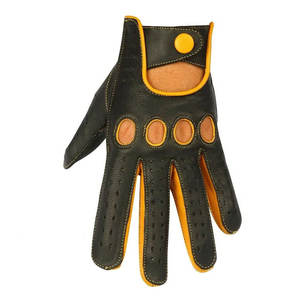 Gants de conduite en cuir véritable antidérapants, souples et respirants, avec logo personnalisé Gants de conduite de haute qualité à doigts entiers - Product Image 4