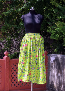 Indian Cotton Fabric Traditional Hand Block Print Tribal Women's Long Wrap Maxi <b>Skirt</b> - Product Image 4