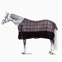 Couvertures d'hiver pour chevaux en tissu mémoire imperméable, légères et respirantes, de haute qualité, avec doublure en coton et protection pour le cou