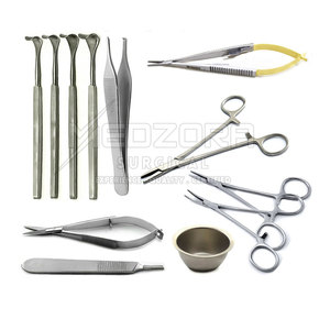 Juego de instrumentos de cirugía de blefaroplastia Manual de calidad superior para clínicas Cirugía de párpados Herramientas quirúrgicas finas reutilizables - Product Image 3