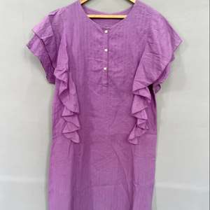 Túnica Floral de alta calidad de manga corta estilo bohemio impreso en capas elegante chica señoras vestidos de gasa vestido largo con cuello en V - Product Image 1