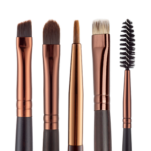 Ensemble de pinceaux à sourcils synthétiques plats pour les artistes en maquillage des sourcils - Product Image 1