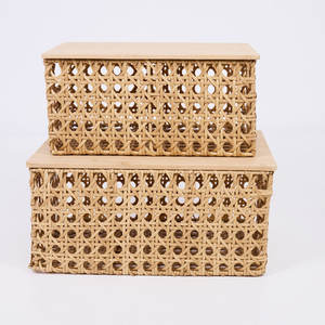 ชุด2 ratten chasetin สำหรับการจัดเก็บและการจัดระเบียบในบ้าน - Product Image 1