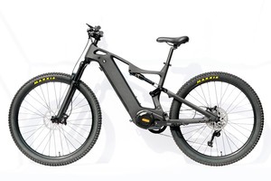 TOP PRICE E55 Electric Carbon Full Suspension Mountain <b>Bike</b> Bafang 52V 1000W 29er 27-Speed Disc Brakes Lightweight - Product Image 2