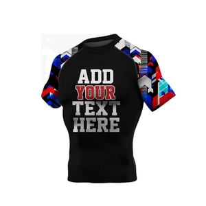 Camiseta Deportiva de Compresión de Manga Corta para Hombre, Protección UV de Secado Rápido para Entrenamiento en Gimnasio, Running y MMA - Product Image 5